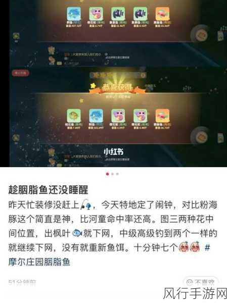 摩尔庄园手游胭脂鱼钓取攻略，解锁财富与乐趣的双重秘诀