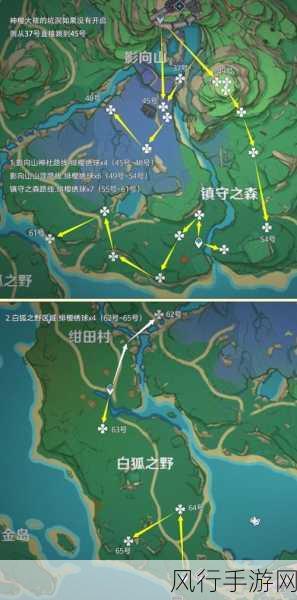 原神绯樱绣球高效采集路线全解析