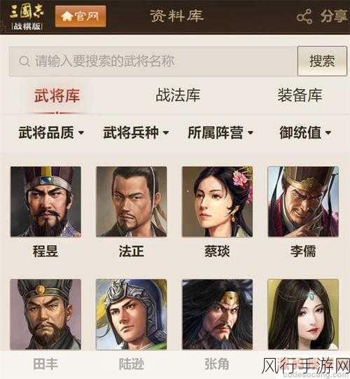 三国志战棋版武将库全解析，入口揭秘与高效使用指南