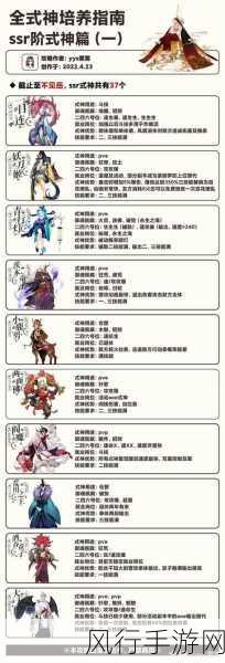 阴阳师手游开局式神精选指南，打造高效战斗阵容