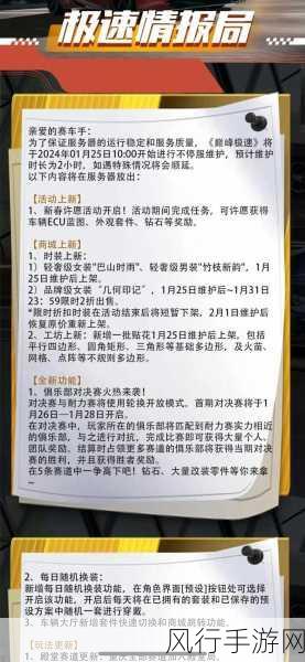 巅峰极速漂移，解锁速度与激情的财富密码