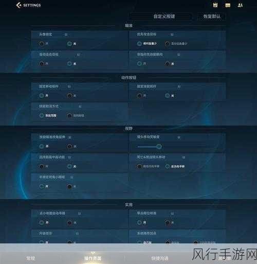 英雄联盟手游设置界面的神秘密码，英文版全解析
