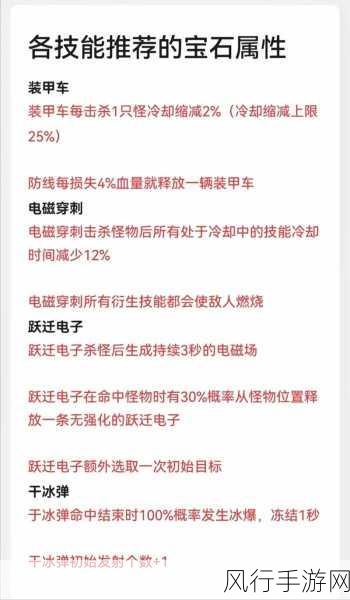 向僵尸开炮宝石搭配秘籍，解锁战斗力飙升新境界