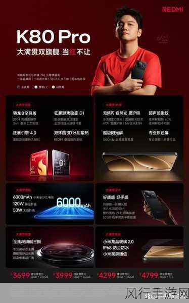 红米K80，性能怪兽骁龙8加持，续航超6550mAh，手游玩家的终极选择？