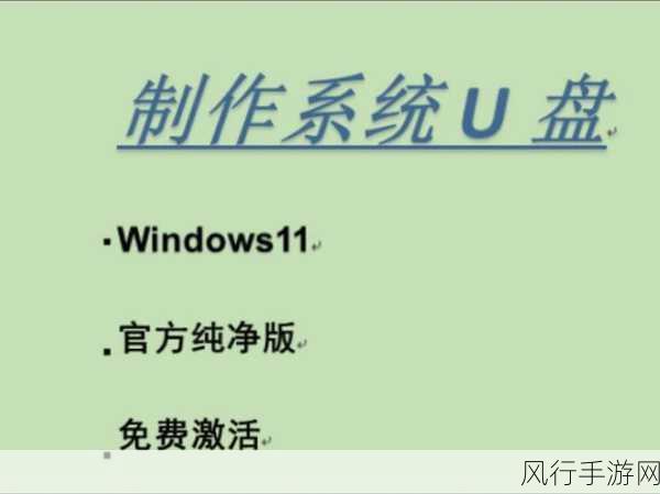 U盘变身系统安装神器，手游公司背后的技术革新与财经数据揭秘