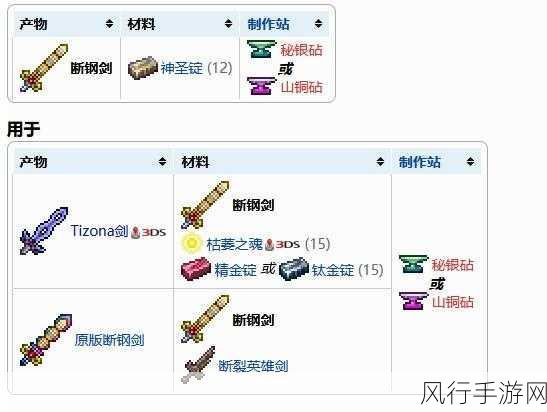 泰拉瑞亚版本探索，寻找最终剑的归属