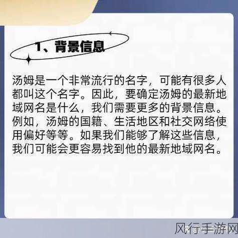 汤姆网站的最新网名-汤姆网站全新升级，探索更多精彩内容！✨🌟