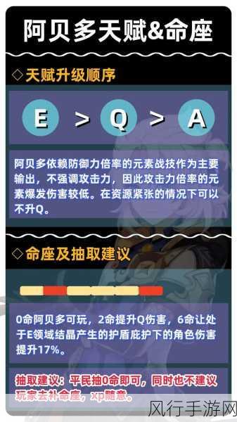 原神探秘,阿贝多命座深度剖析,几命才是质变关键?