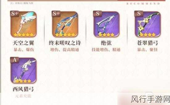 原神,温迪的顶级武器选择与完美搭配秘籍