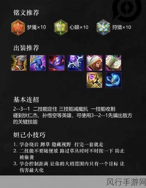 王者荣耀妲己连招技巧与策略全攻略