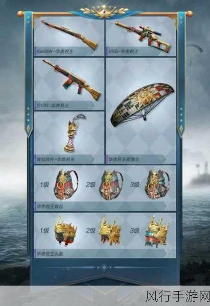 和平精英国王军需全解析,华贵君王全套价格揭秘