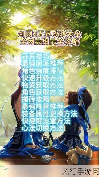 剑网3无界角色获取攻略，深度解析角色获得的经济策略