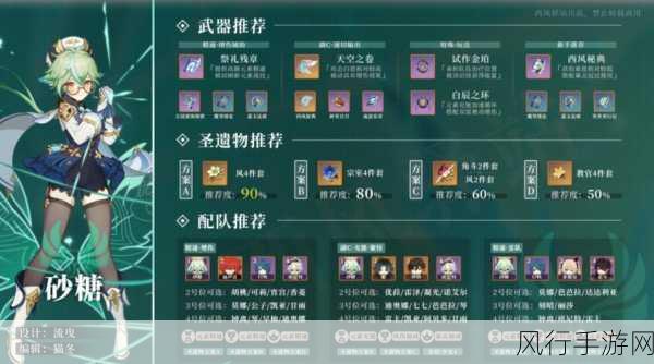 原神砂糖圣遗物套装与词条搭配深度解析