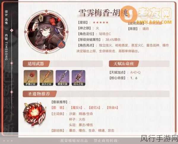 胡桃配装组队全攻略,原神玩家必备指南