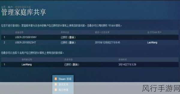 深入解析 Steam 家庭共享规则，畅玩游戏无阻碍