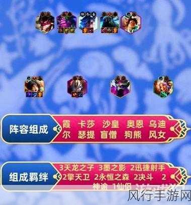 金铲铲之战狮子狗阵容深度解析与财经数据
