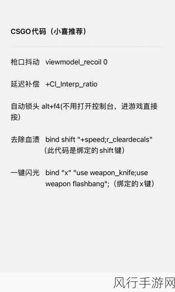 2024 年 CSGO 控制台指令全解析