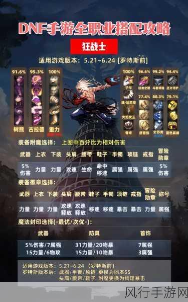 DNF 全职业装备搭配秘籍,探索最佳组合