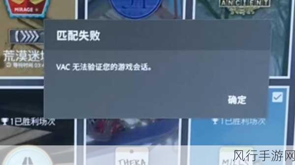vac无法验证你的游戏会话-VAC无法验证你的游戏会话，可能是由于多种原因导致的。请检查网络连接和游戏文件完整性。