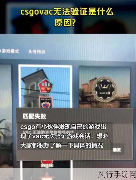 vac无法验证你的游戏会话-VAC无法验证你的游戏会话,可能是由于多种原因导致的。请检查网络连接和游戏文件完整性。