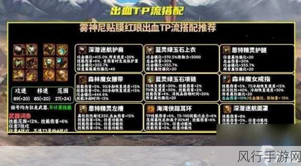 DNF 雾神妮版本缔造者毕业装备的精准抉择