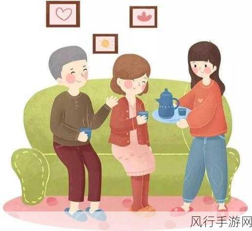 奶奶叫孙女去待客漫画-奶奶的温馨招待：孙女学会了如何迎宾