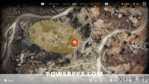 探索地平线 2 西部禁域,遗迹位置的神秘面纱