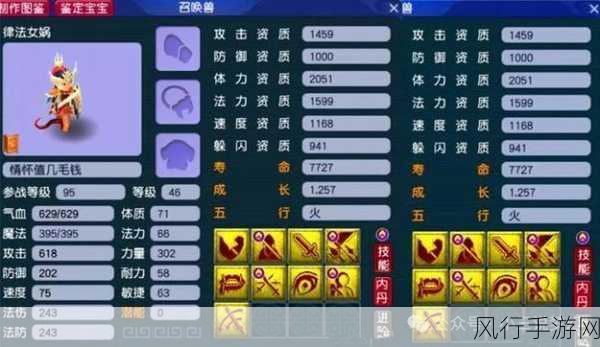 梦幻西游手游,律法女娲炼妖秘籍与财经数据洞察