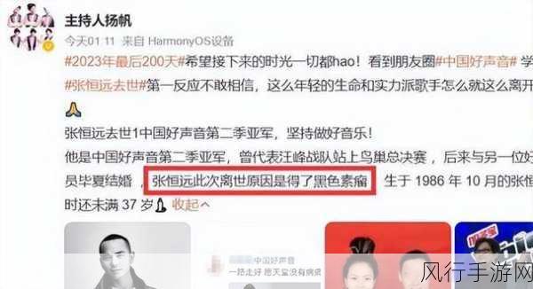 支持人扬帆真的是胃癌吗-“探讨拓展支持人扬帆的真实病因及其对健康影响”