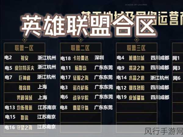 英雄联盟合区跨区组队的深度剖析