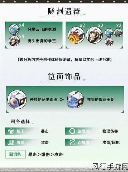 星穹铁道停云角色深度解析,遗器光锥与配队攻略