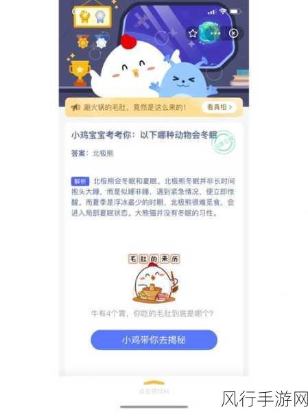 探索蚂蚁庄园 6 月 1 日课堂答题的奇妙之旅