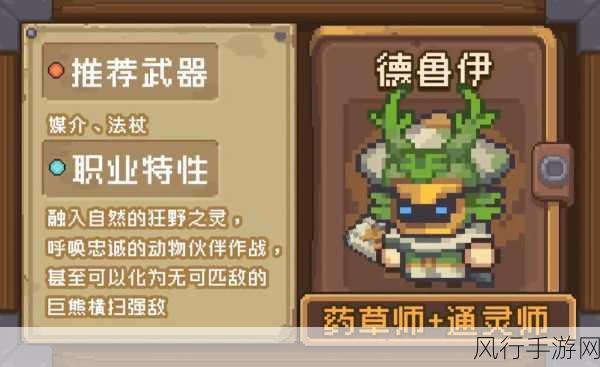 德鲁伊可以用什么武器?-德鲁伊职业可使用的武器种类与选择详解