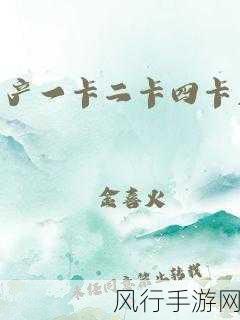 一卡二卡三卡四元国产-探寻一卡二卡三卡四元国产的无限可能与发展前景
