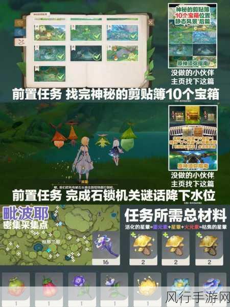 原神静态风景任务，须弥宝藏宝箱全攻略与财经数据解析