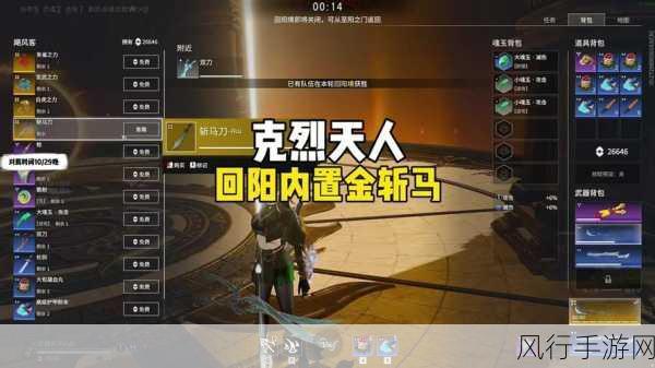 永劫无间回阳境模式深度解析，策略与收益并重