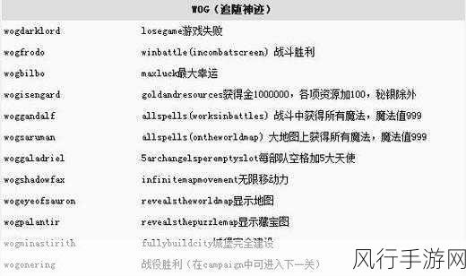 英雄无敌 3 秘籍,打开神秘力量之门