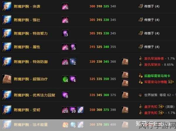 魔兽世界 TBC 附魔 1-375 超省材料秘籍