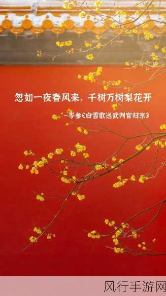 忽如一夜春风来，千树万树梨花开的奇妙意境