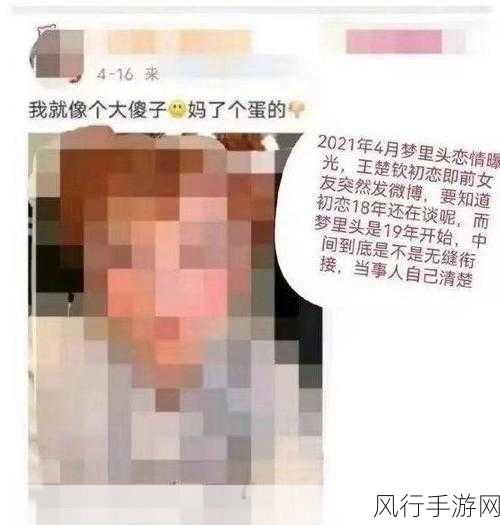 王楚钦和前女友接吻照豆瓣-王楚钦前女友亲密瞬间曝光,接吻照引发热议与关注