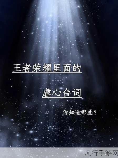 探寻王者荣耀神秘台词，我的时间到此为止