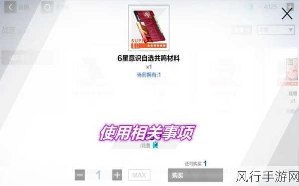 战双帕弥什六星意识获取全攻略，高效速刷与资源管理