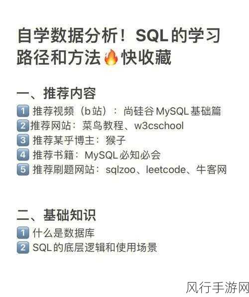 掌握 SQL 学习的高效秘诀