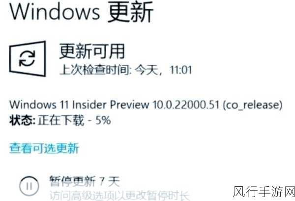 轻松摆脱 Win11 系统更新提醒的困扰